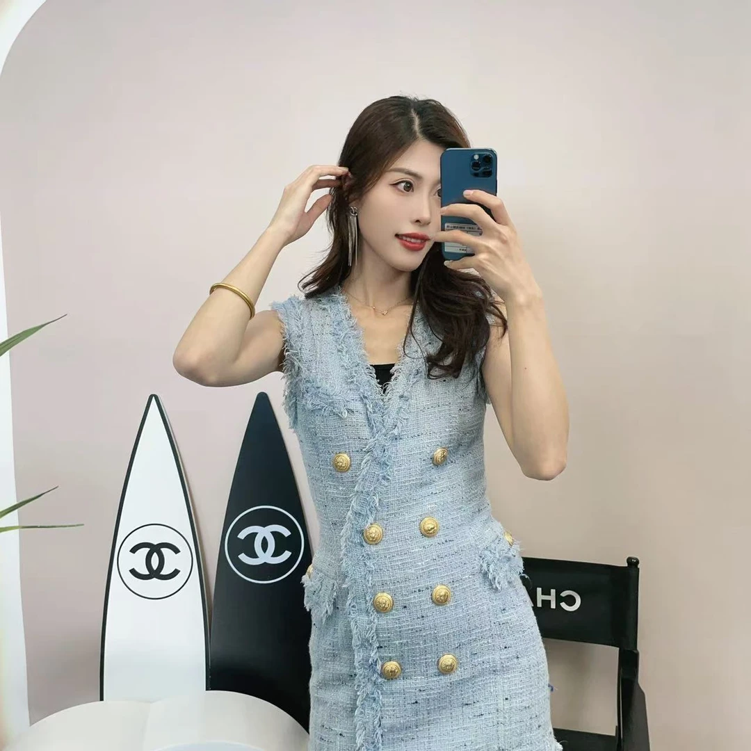 95新 BALMAIN/巴尔曼 麦殿/毛呢34码蓝色/250501WXRYGB5