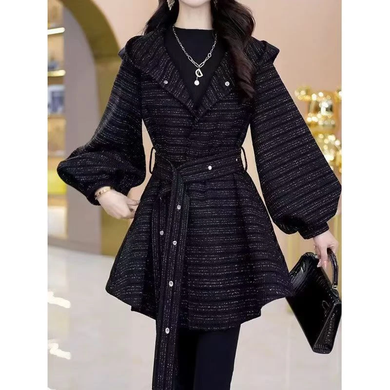 冬季中长款外套女士妈妈装大码200斤微胖mm宽松显瘦显瘦减龄大衣