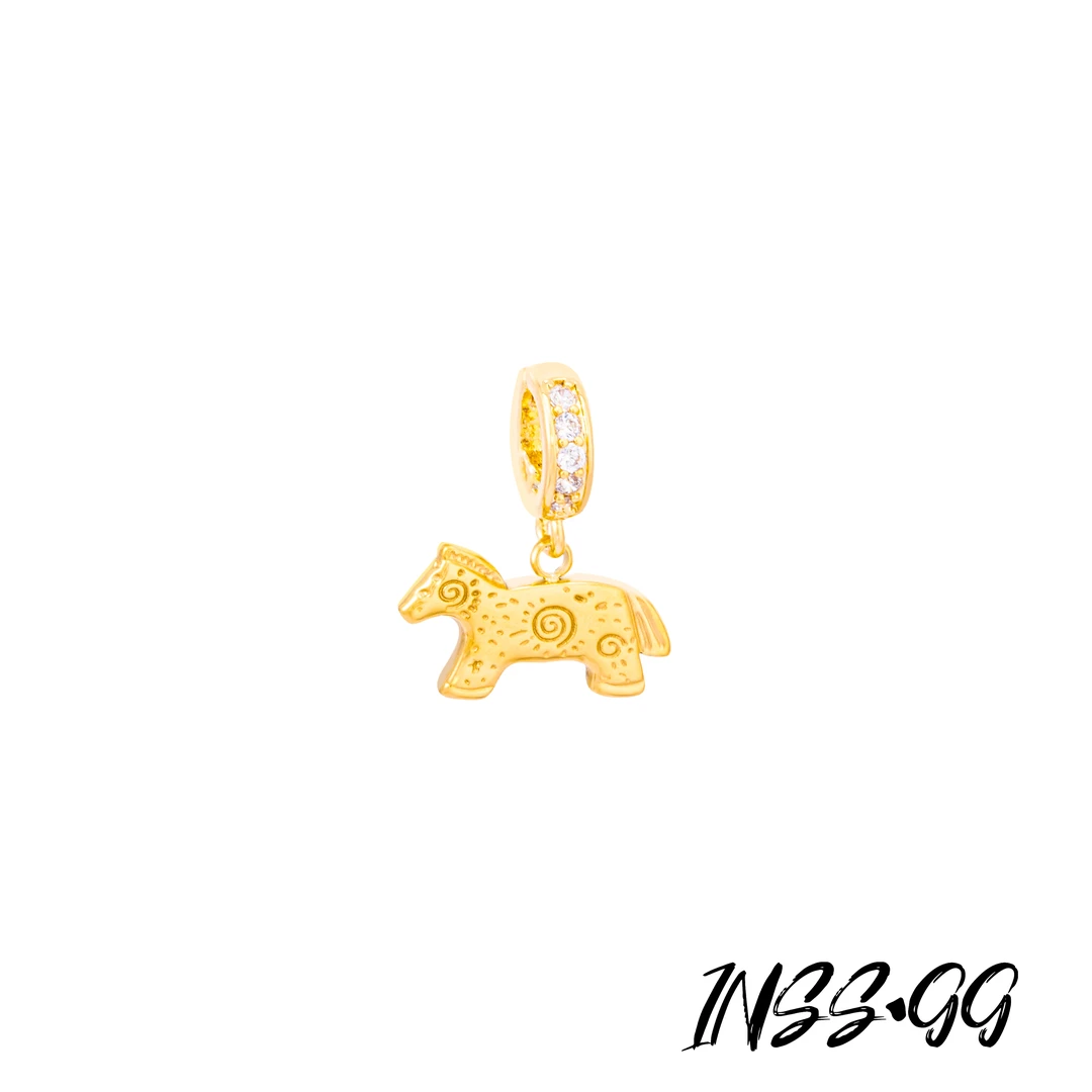 钛钢吊坠 【INSS·GG】时尚小众轻奢镶钻简约精致组合万能扣配饰A1