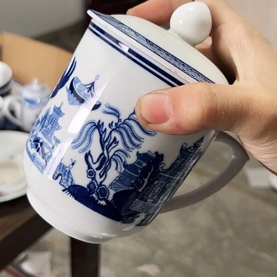 盘办公杯一个陶瓷陶瓷