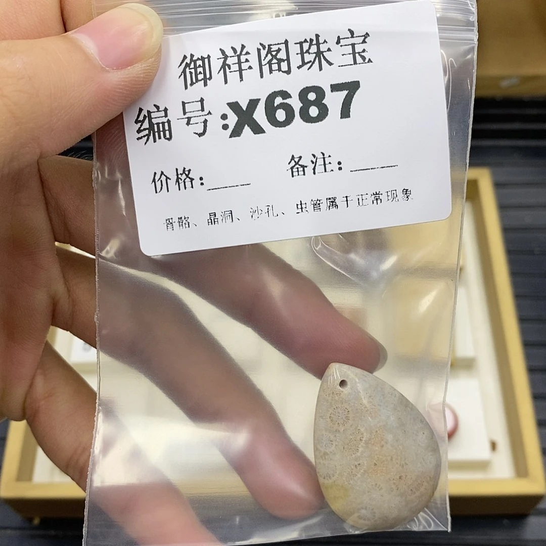 硅化珊瑚（珊瑚玉）未镶嵌颈饰种****