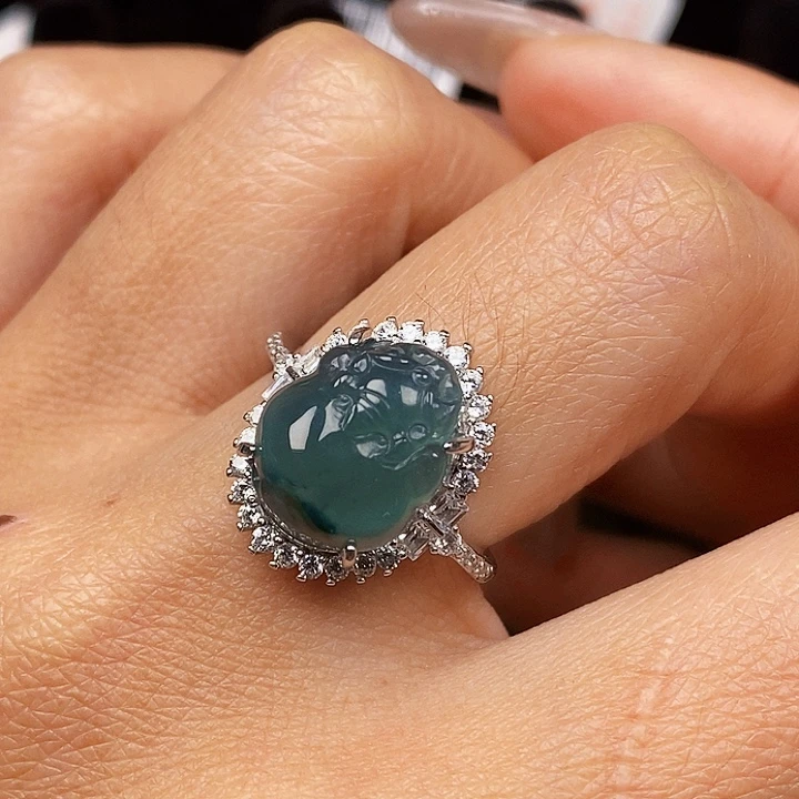 翡翠戒指未镶嵌戒指