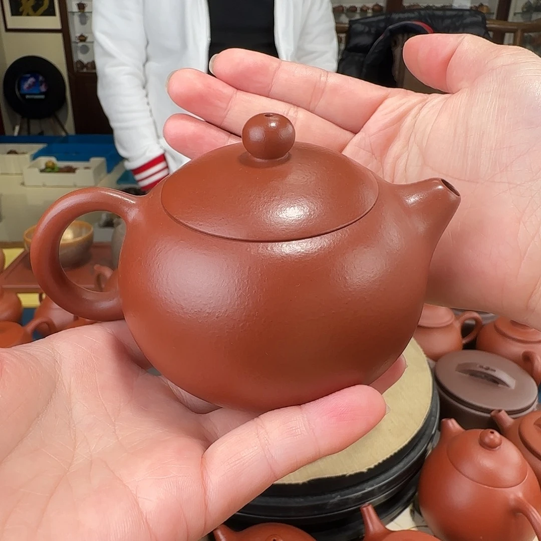 紫砂茶壶西施朱泥