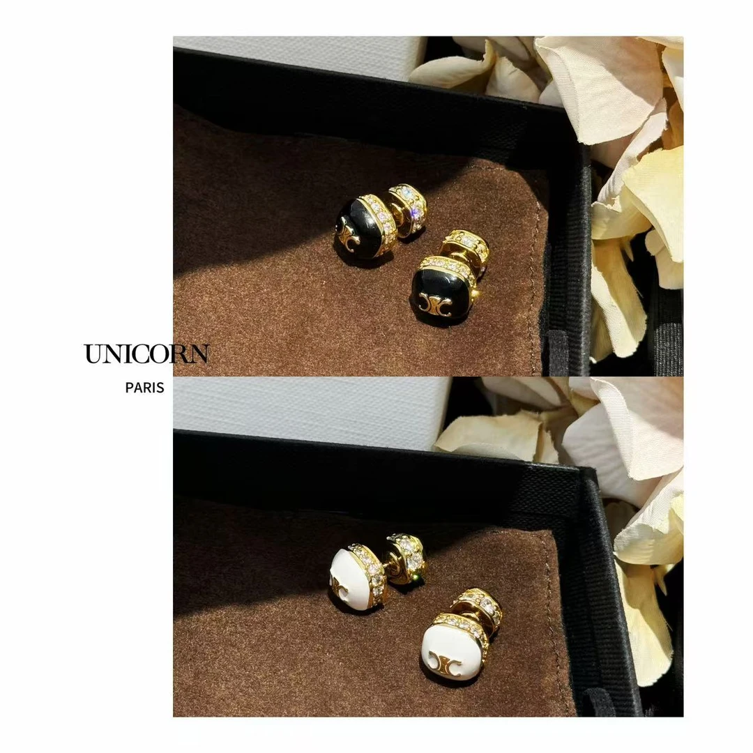 铜合金仿水晶耳饰 独特设计感小众轻奢高级耳钉 ES1054