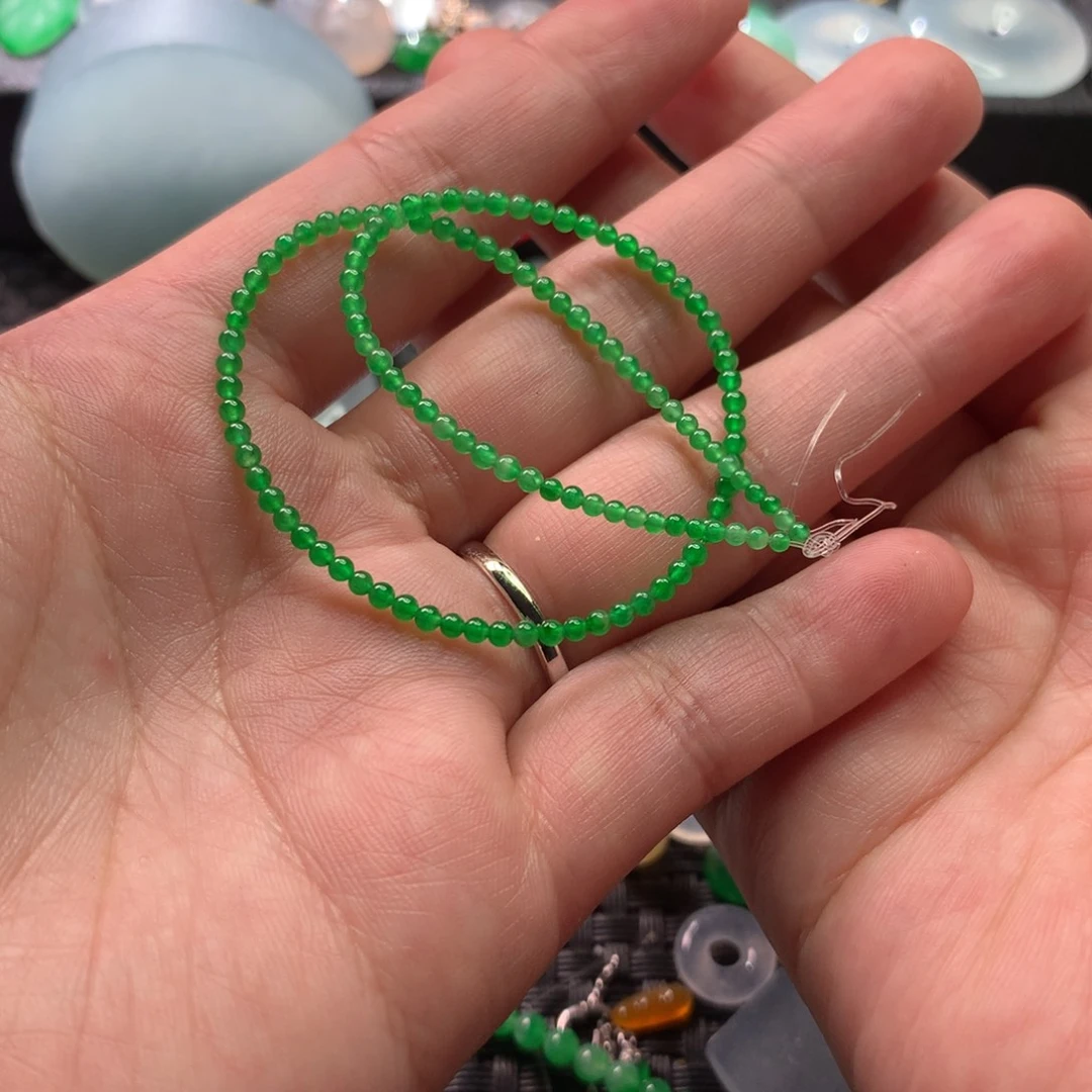 定制翡翠未镶嵌小***晨1条