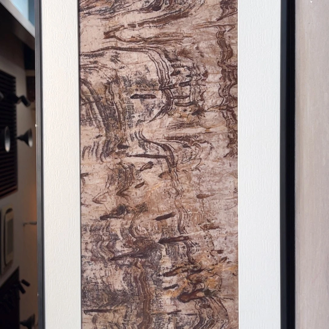 彩石三峡清江画面石