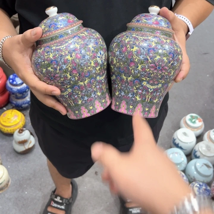 瑕疵福利品陶瓷茶叶罐介意勿拍