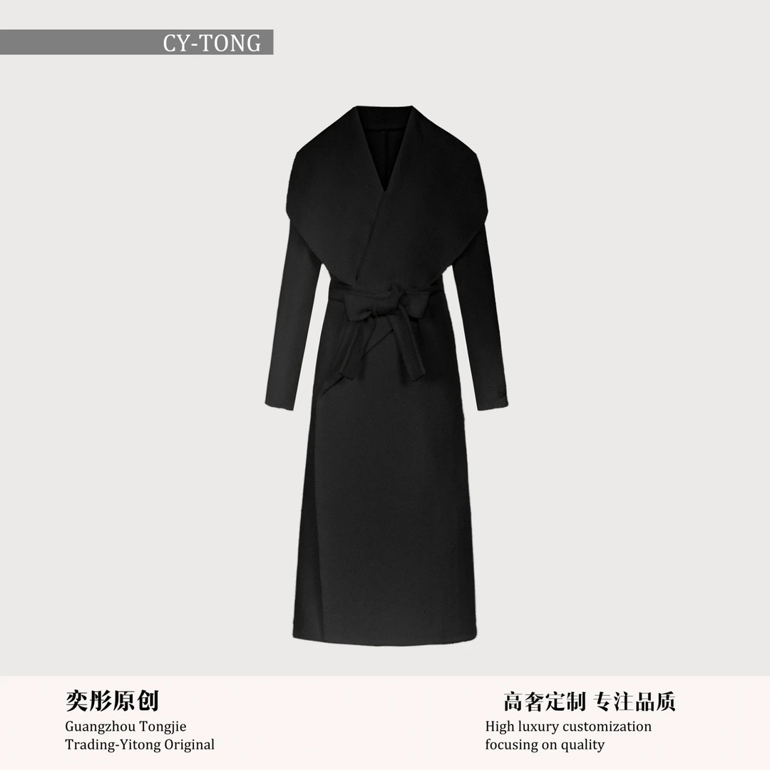 【彤姐原创】秋冬毛呢外套长款大衣高奢气质温婉风大衣2511