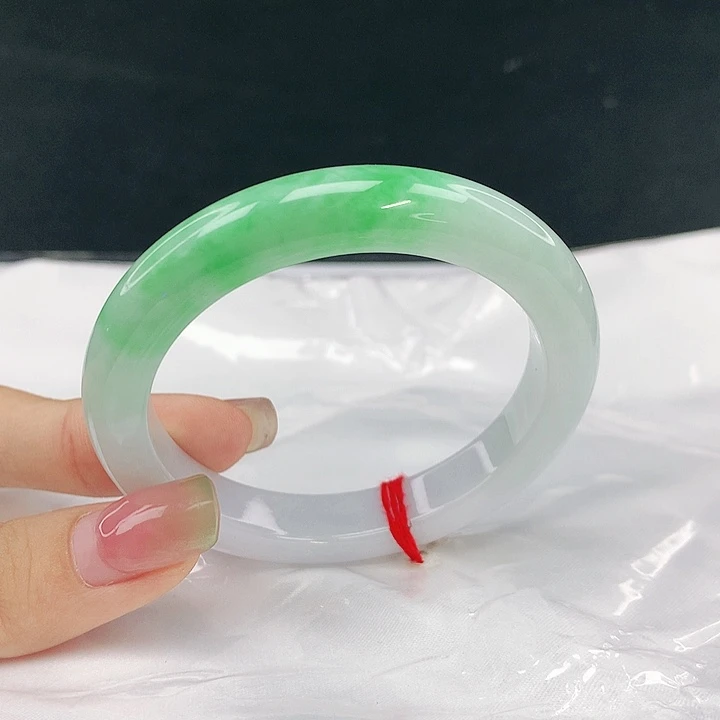 翡翠未镶嵌手镯圈52，19074