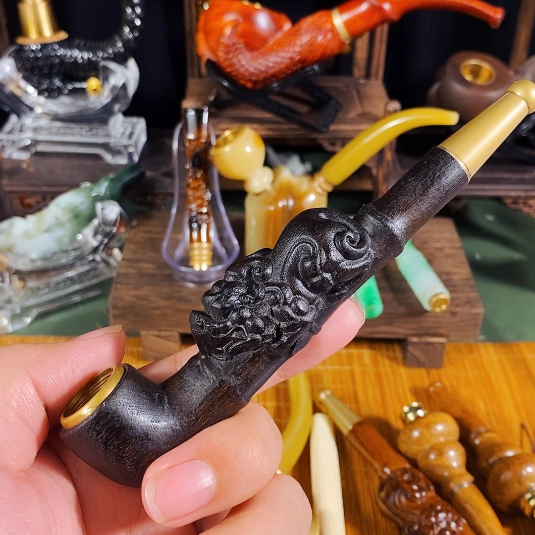 金丝楠木烟嘴烟斗