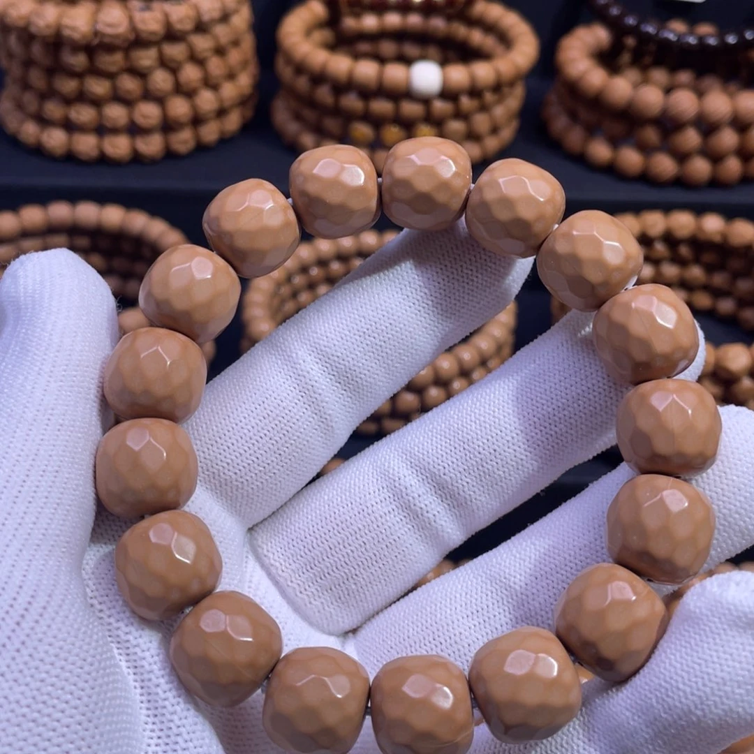 吊坠猴头核桃龙岩砖石面13mm全品