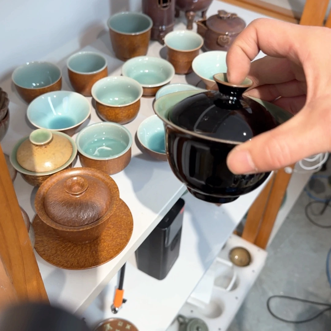 小金茶具青瓷茶器