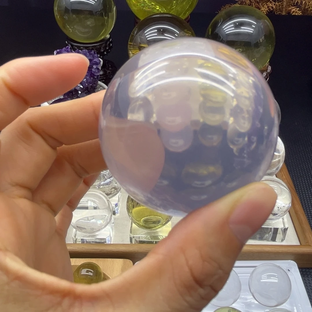 珠宝半成品水晶银S925镶嵌5.53公分