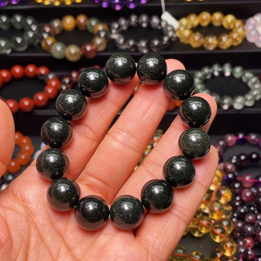 水晶手链未镶嵌满盆绿幽灵