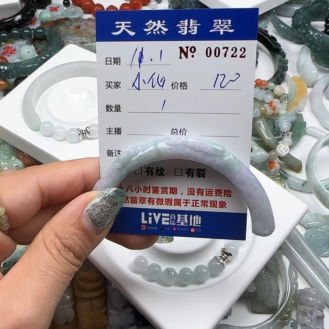 小***女翡翠未镶嵌颈饰55