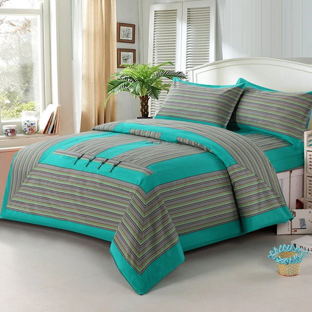 精纺老粗布四件套棉加厚床单被罩棉4件套不起球不褪色