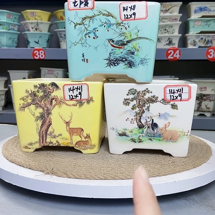 紫砂花瓶紫砂花盆