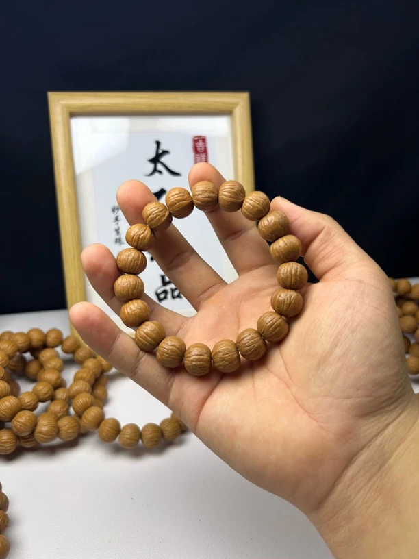 非金属木质手链 双鳍南瓜原皮原色无修同尺精卡