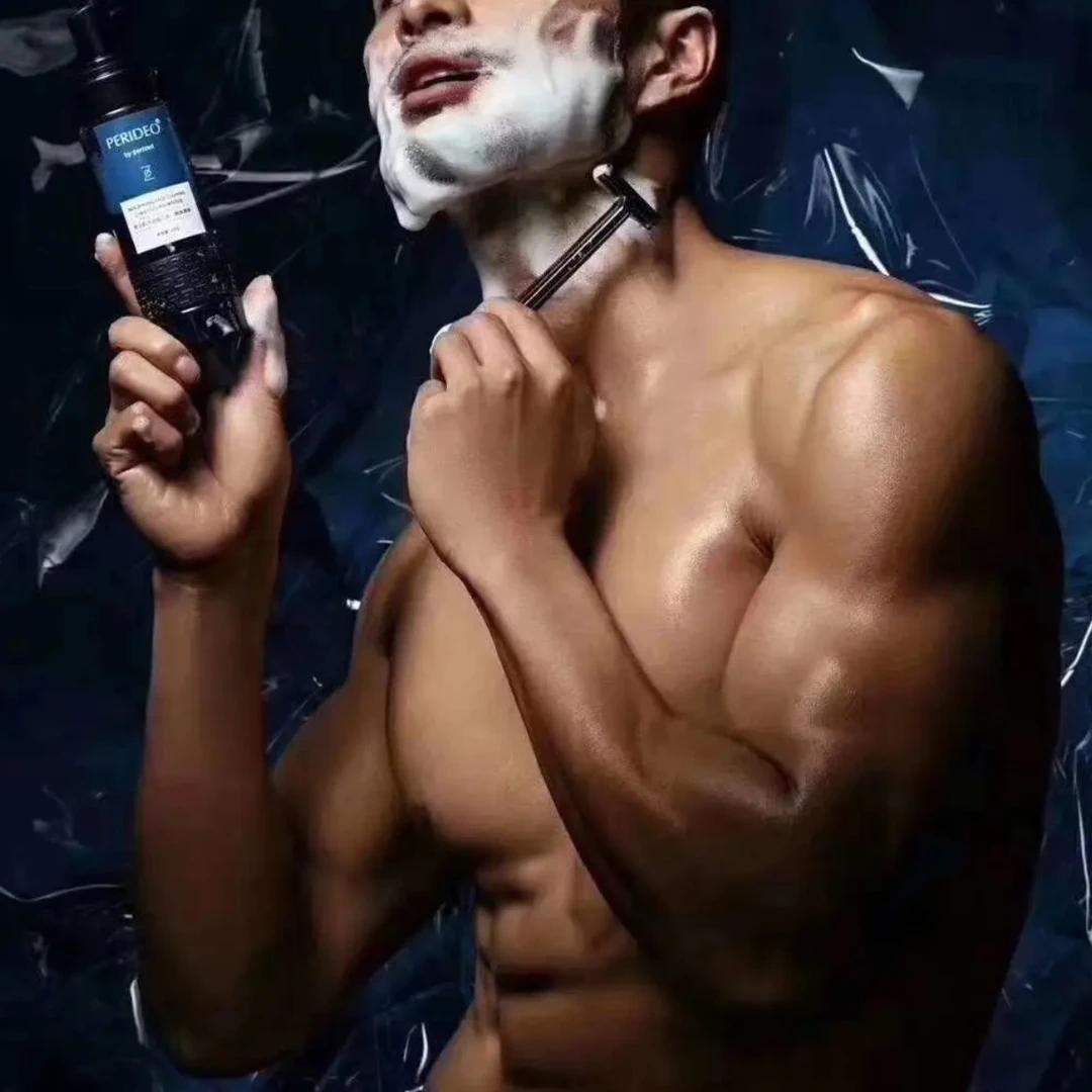 男士剃须洁面慕斯与清爽醒肤凝露护肤套装