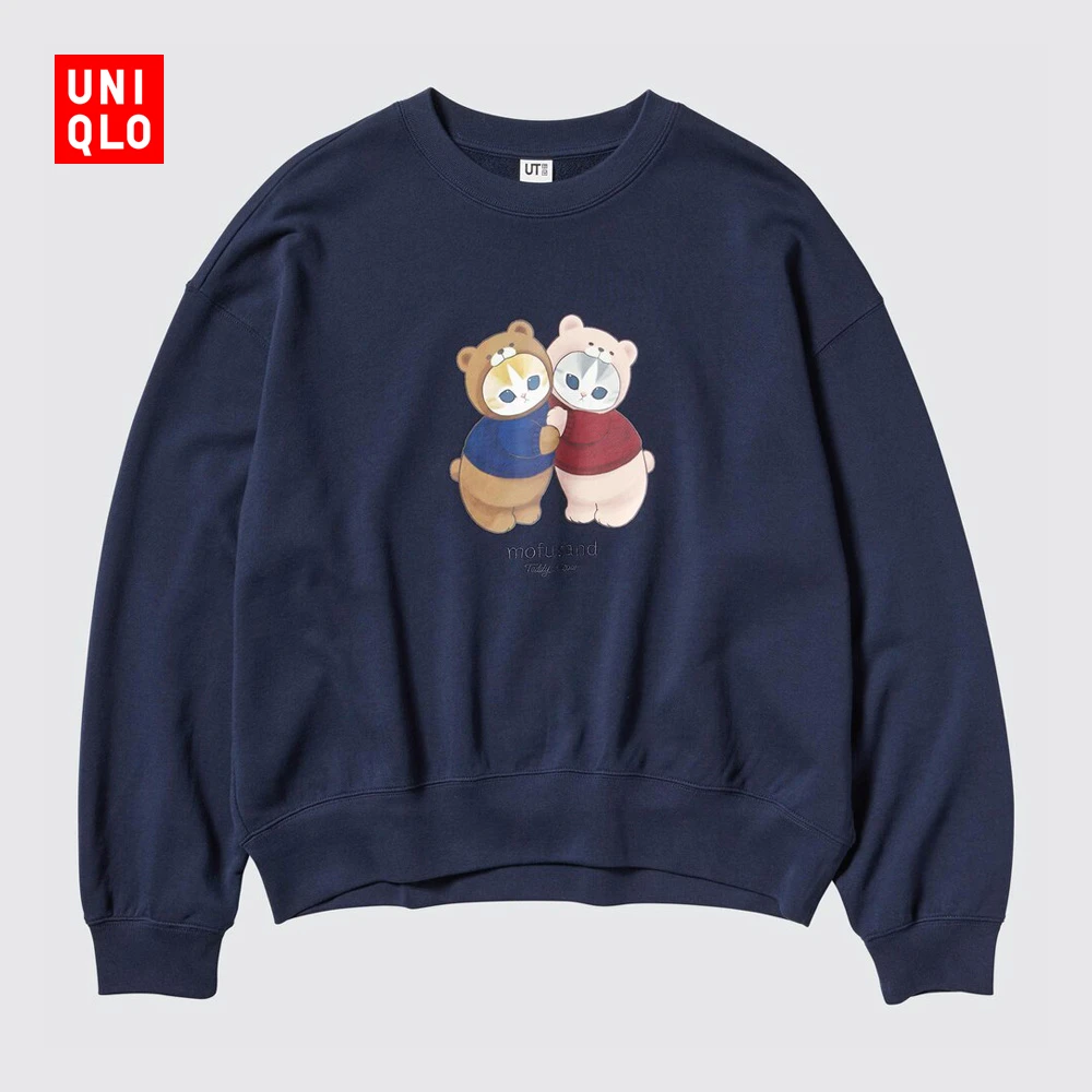 优衣库女装UT mofusand圆领卫衣/长袖运动衫外套476376