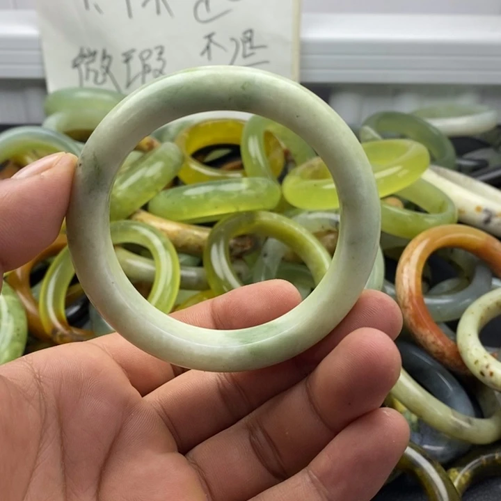 蛇纹石玉合金手镯59