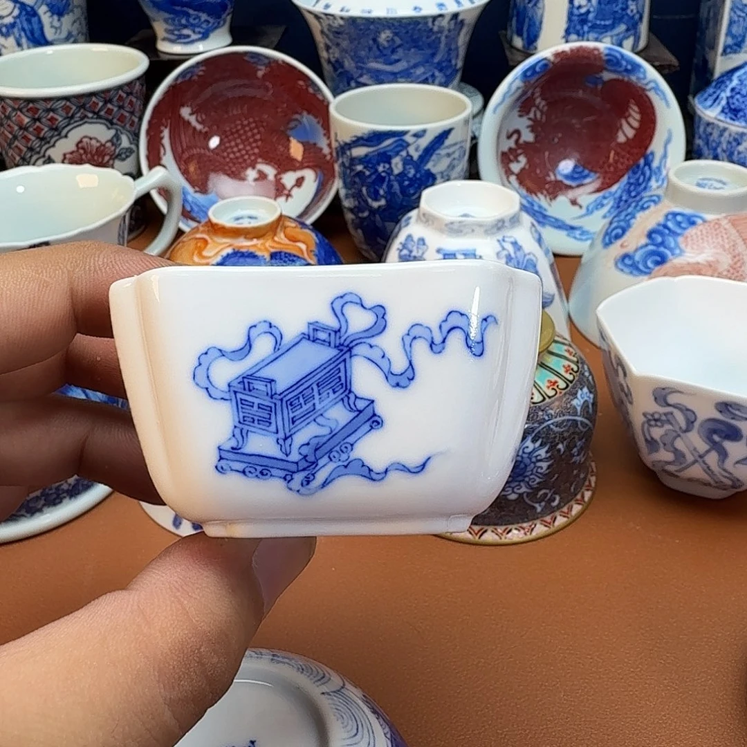 开***活杯子景德镇全手工手绘陶瓷