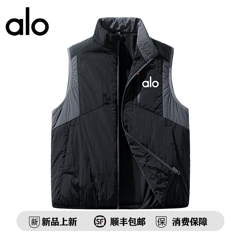 【官方奥特莱斯】品牌折扣情侣撞色拼接马甲男女秋冬季百搭背心外套