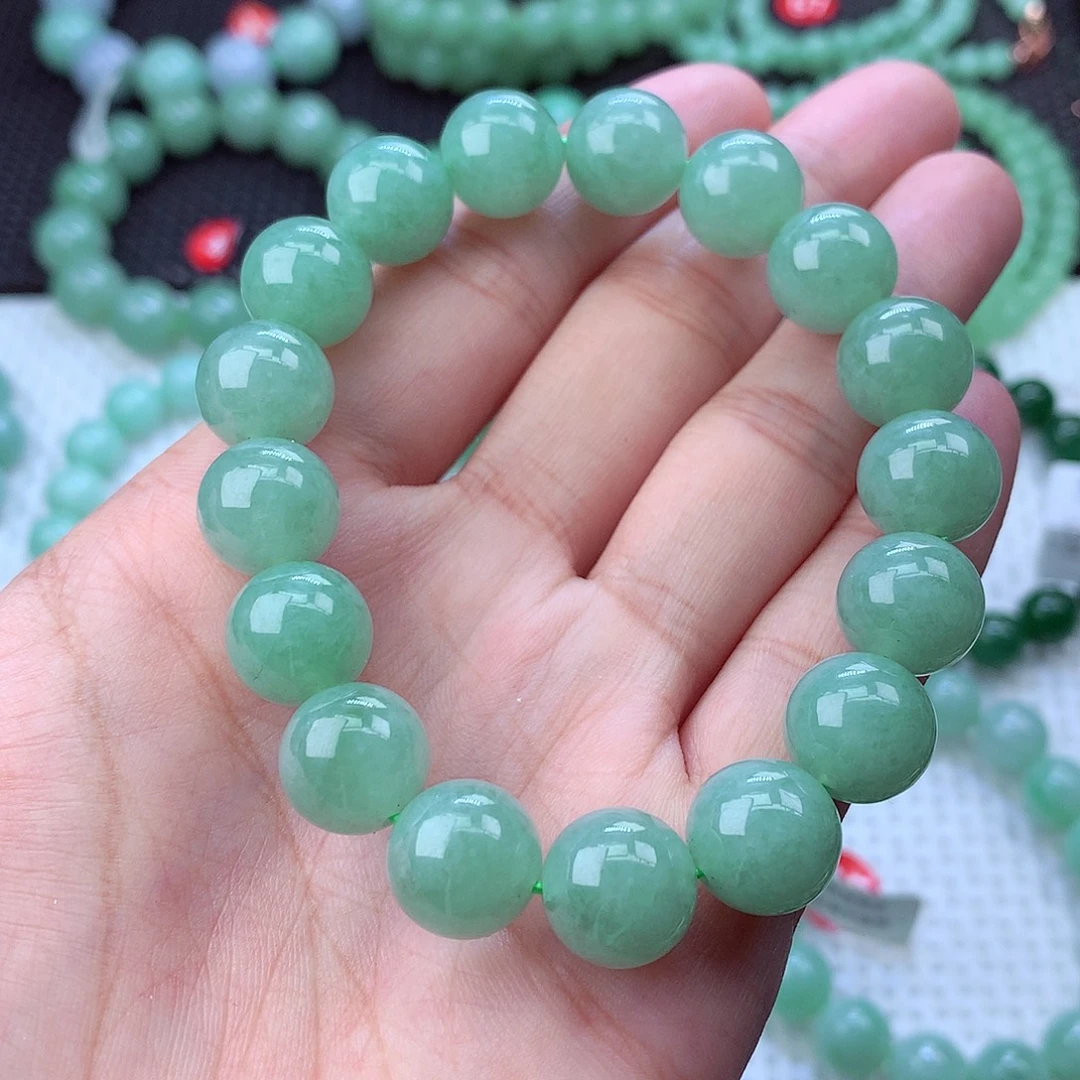 翡翠未镶嵌毛衣链卡12.3