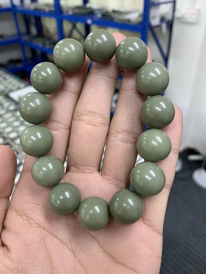 纯天然俄罗斯碧玉鸭蛋青卡16