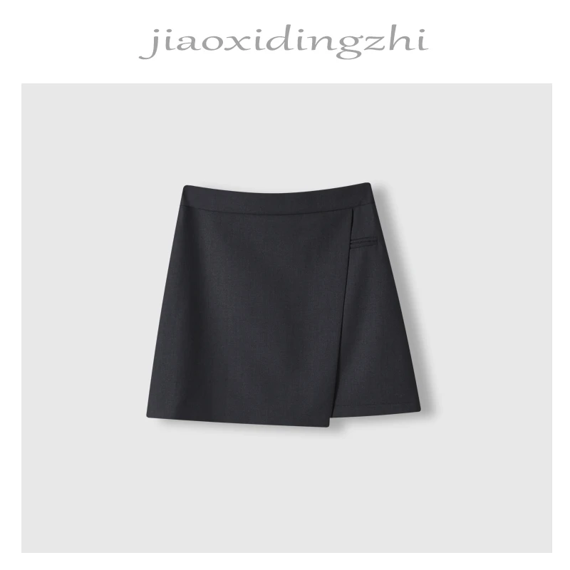 【裙长40cm/防走光】高腰显瘦百搭短裙女春夏不规则A字半身裙23225