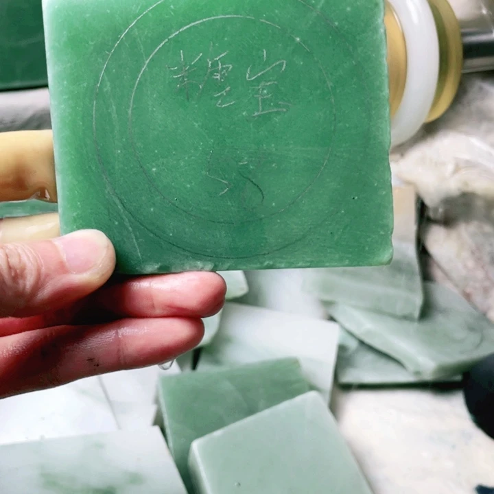 糖***5定制石英质玉手镯58圈口