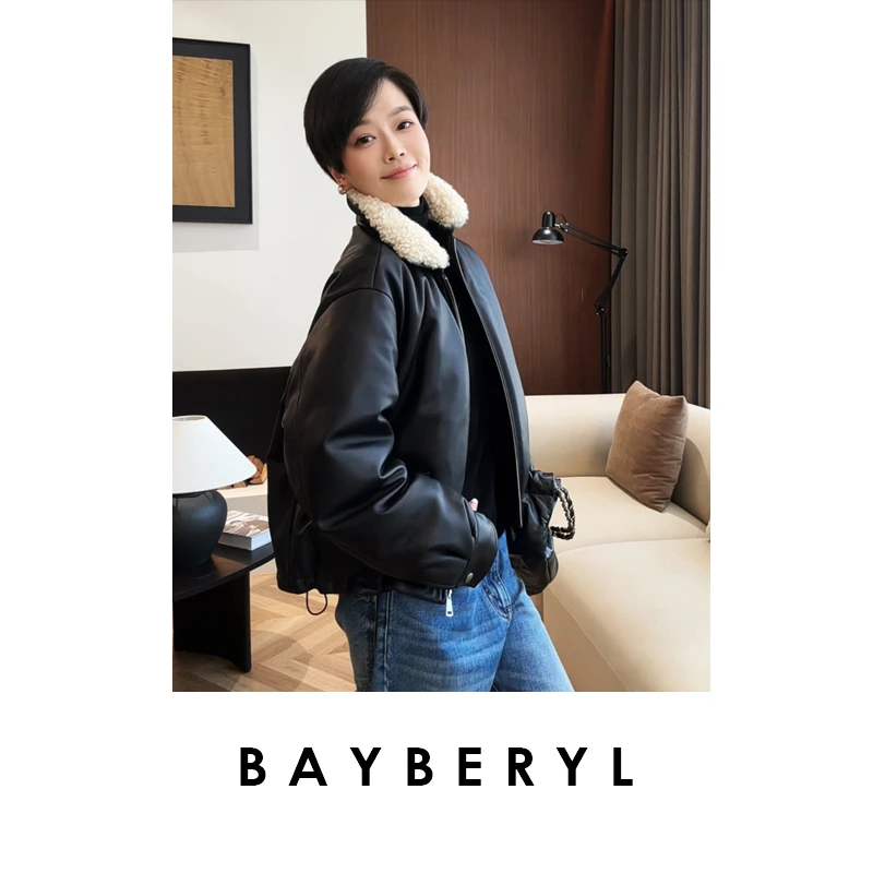 领卷BAYBERYL老贝本草纲目*毛领复古时尚秋皮羽绒 YRF4J2529-8/30