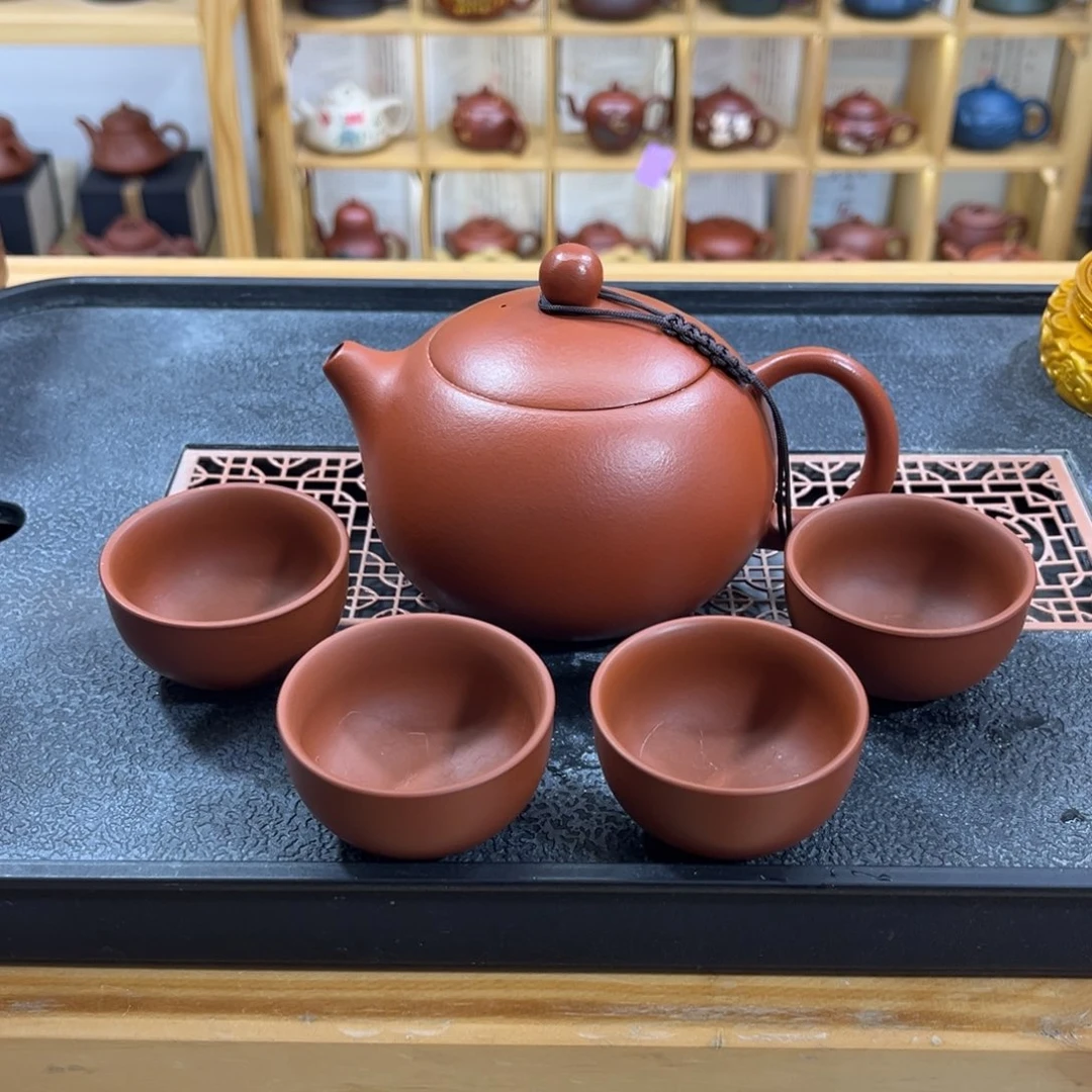 紫砂紫砂胖西施（一壶四杯）