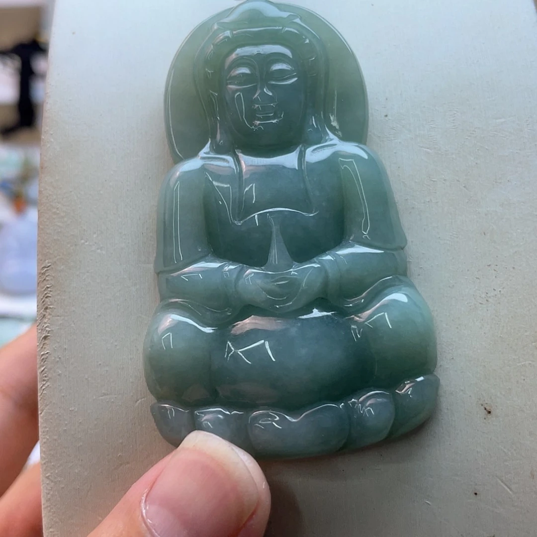 【闪购商品】颈饰未镶嵌翡翠笑**生翡翠