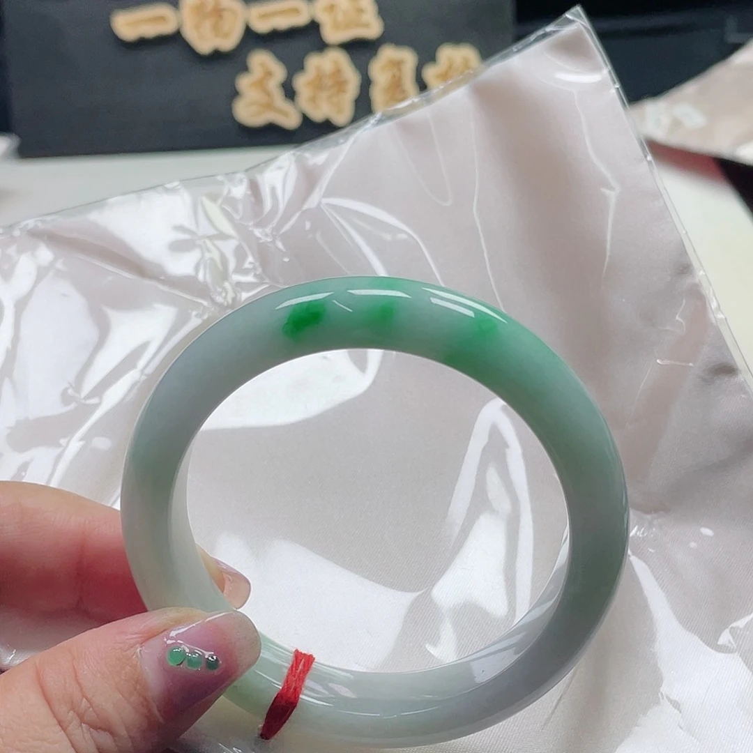 未镶嵌手镯翡翠缅甸翡翠手镯56圈