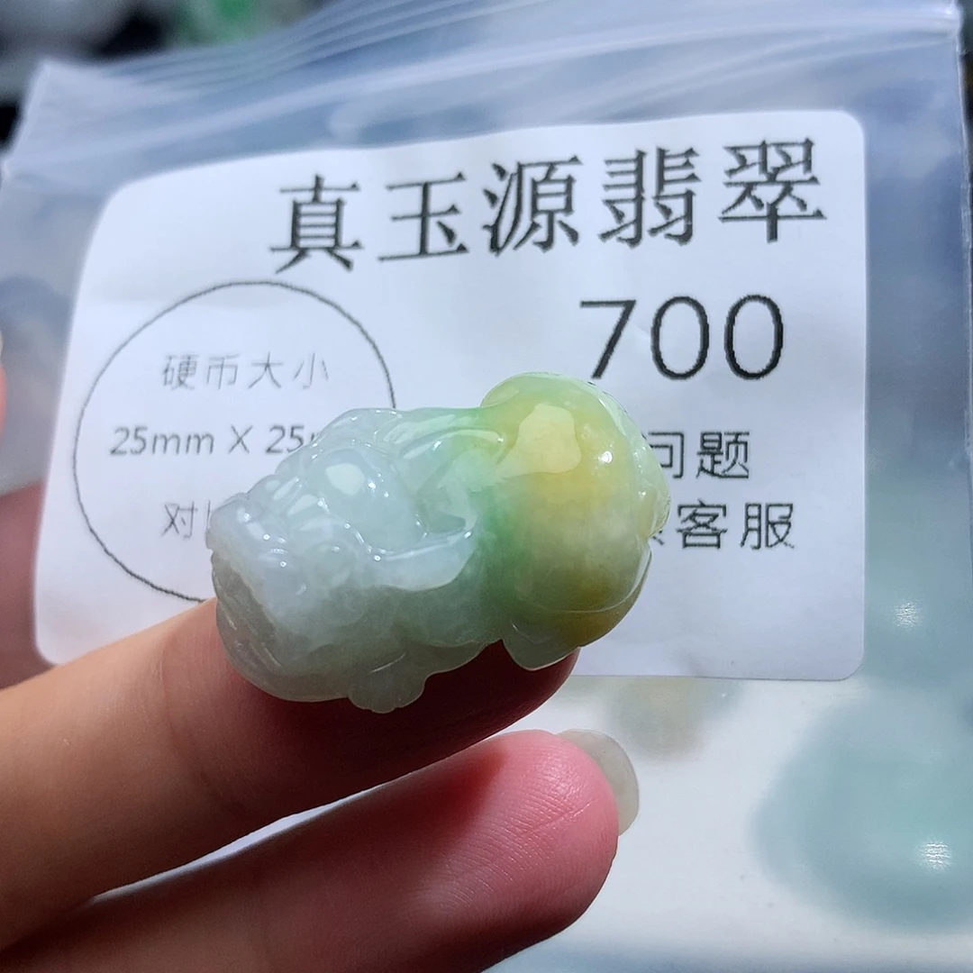 光***明翡翠未镶嵌颈饰700