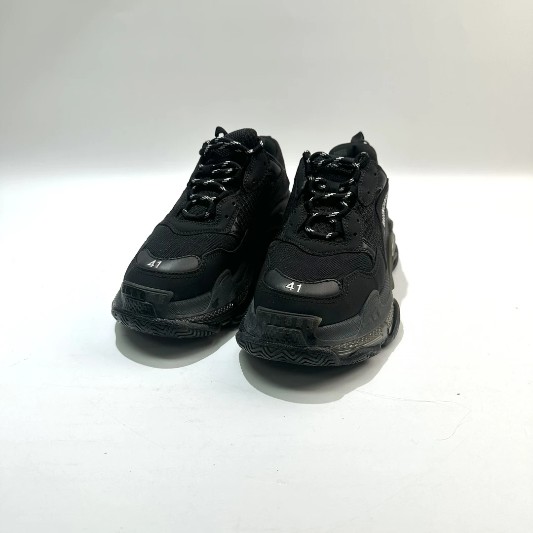99新 Balenciaga/巴黎世家 41码黑色 Triple S男鞋 SY0774