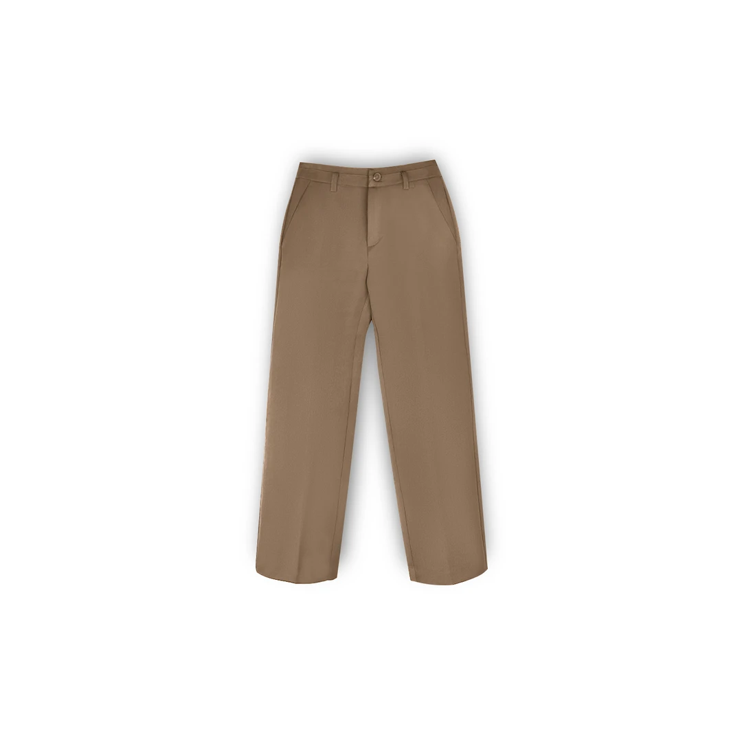 【迦D-卡其色】夏季新款直筒修身百搭休闲正装裤【TQ88815-1330】
