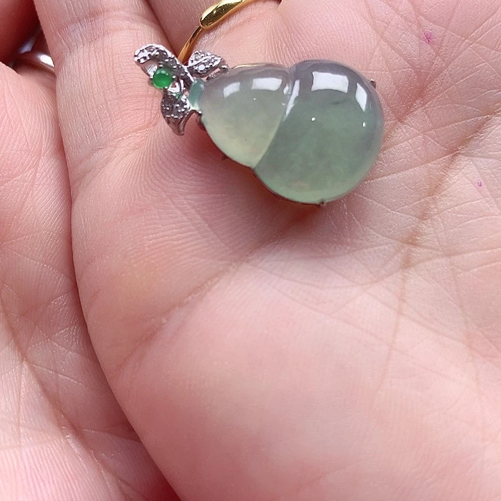 颈饰银S925镶嵌翡翠翡翠