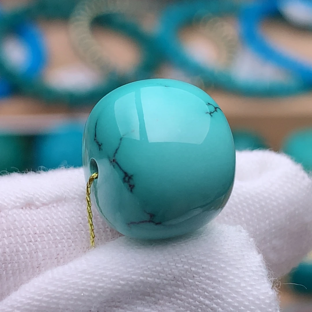 未镶嵌绿松石珠宝奇石13.4✖️11.8mm