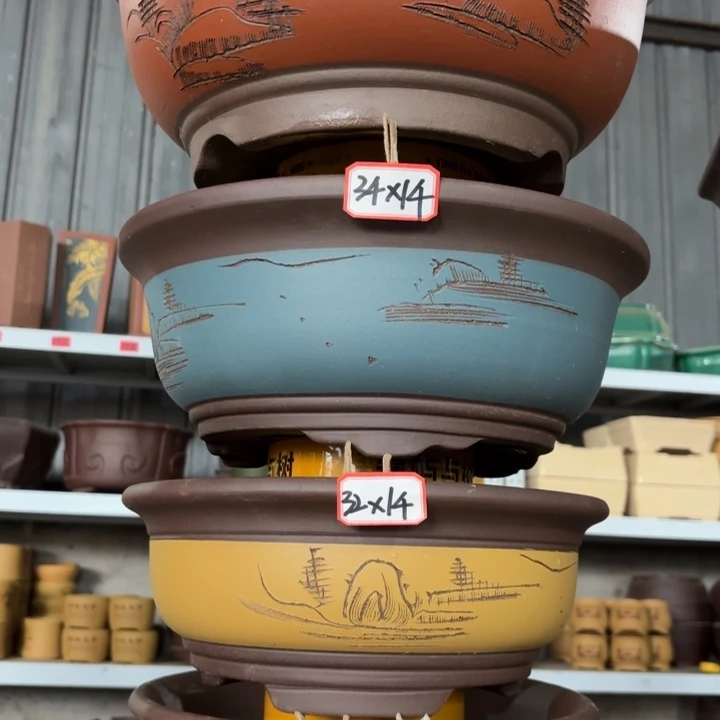 紫砂花盆               100-4