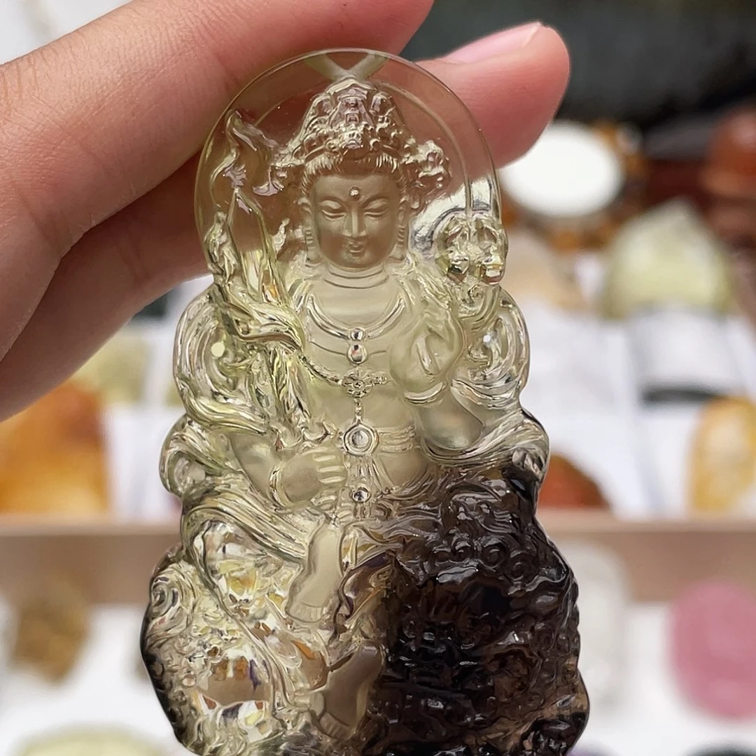 颈饰未镶嵌水晶定制吊坠文殊