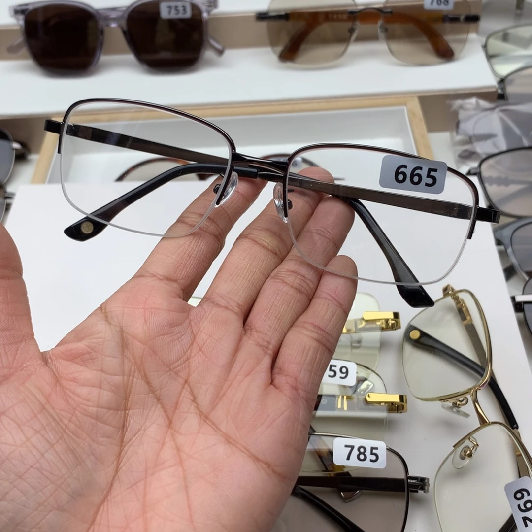 分体款半框眼镜665