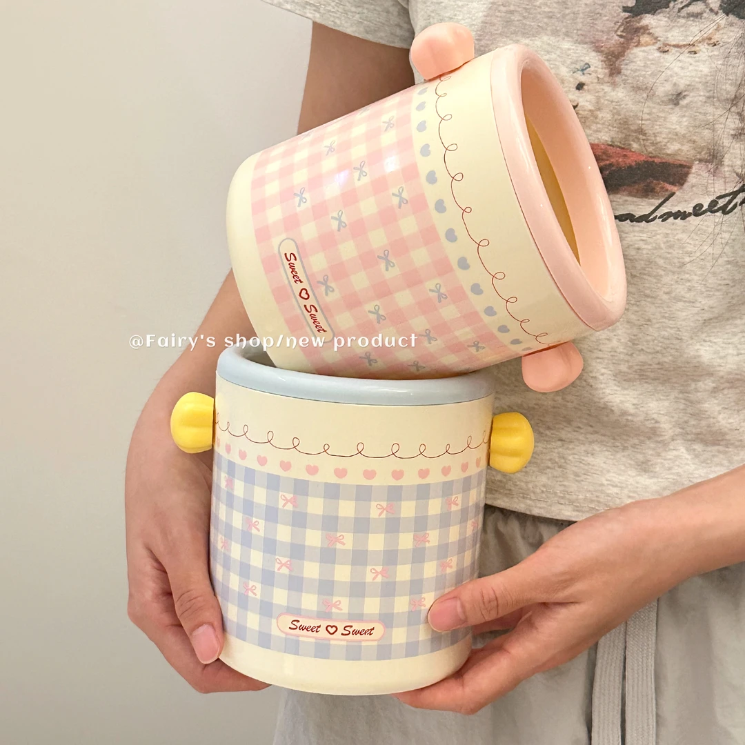 甜心桌面垃圾桶高颜值宿舍收纳桶少女心收纳盒学生办公室压圈纸篓