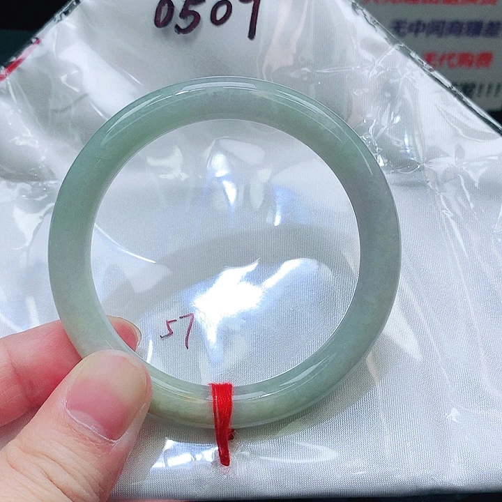 翡翠未镶嵌手镯0509