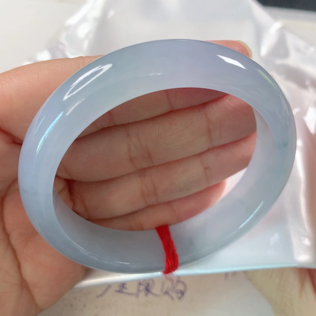 未镶嵌手镯翡翠冰蓝紫轮胎镯289