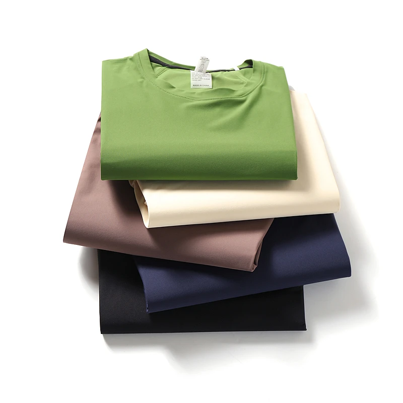 会呼吸的面料 无缝压胶夏季男女户外速干透气纯色圆领机能短袖T恤