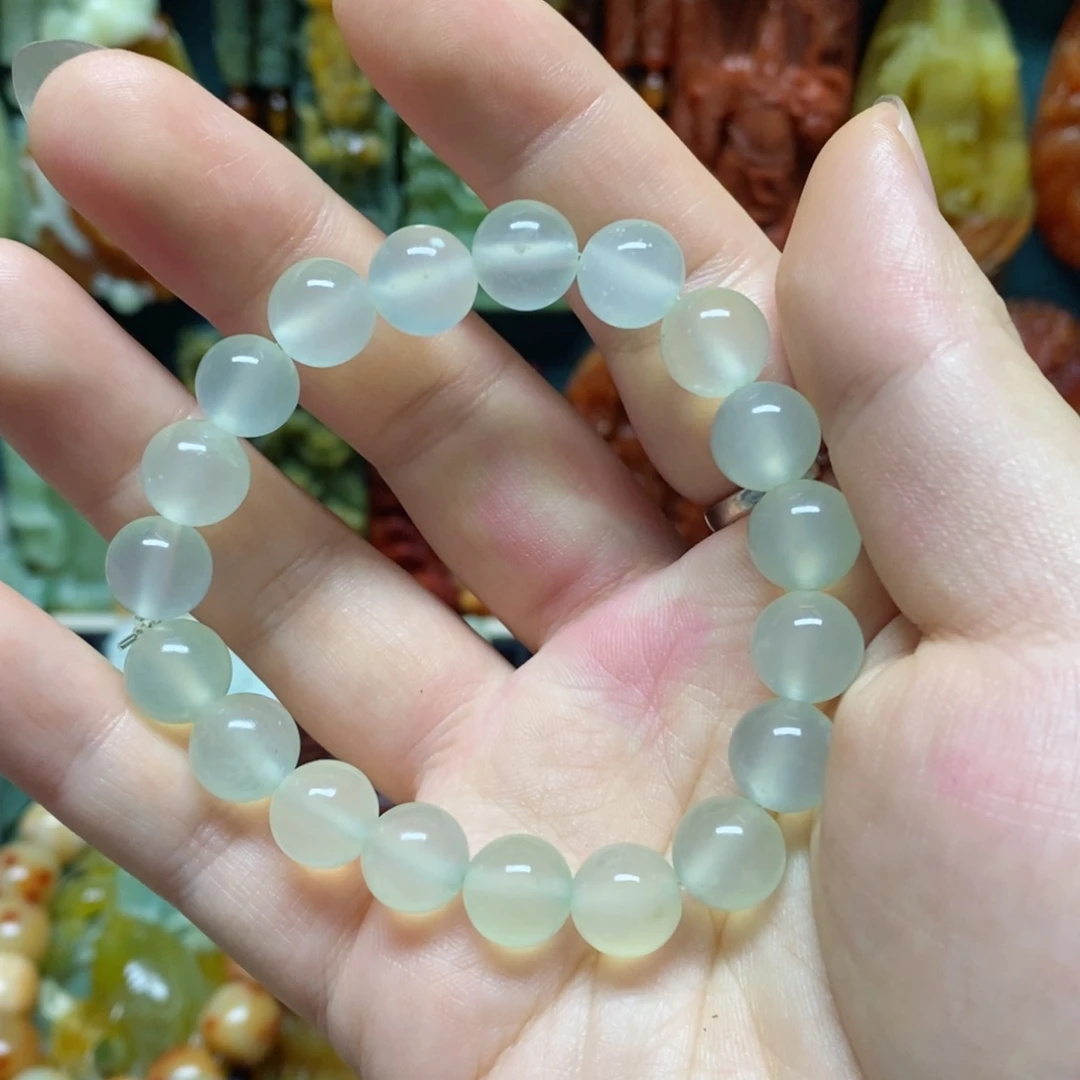 未镶嵌蛇纹石玉手链