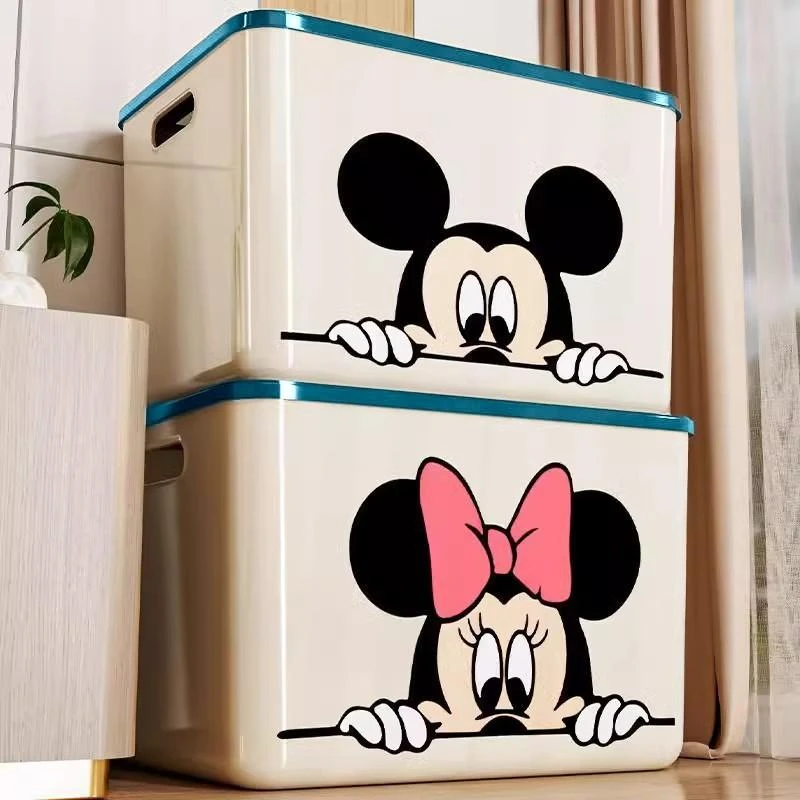 【拍一发四】收纳箱家用大容量衣物玩具储物盒整理筐带盖置物箱子