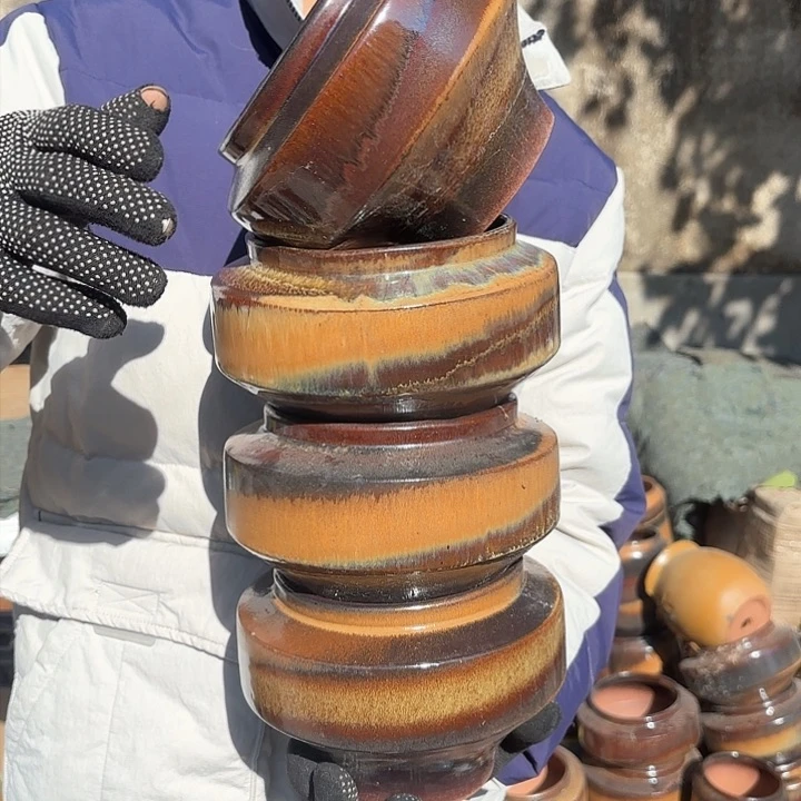 红陶精品飞碟四个口径13高13